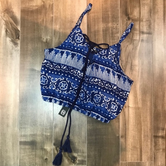 House of Harlow 1960 boho Crop Top  NWT - Picture 1 of 6